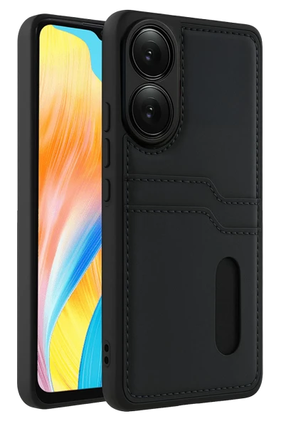 Zipax Oppo A38 Kılıf Kartlıklı Silikon Kapak Azn-Sara ürün görseli 1