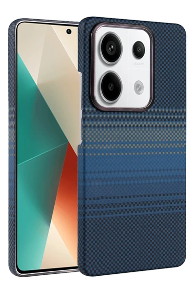 Zipax Xiaomi Redmi Note 13 Pro 4G Kılıf Kevlar Şık Görünüm Magesafe Özellikli Azn-Vga-Mgsf ürün görseli 1