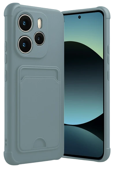 Zipax Xiaomi Redmi Note 14 4G Kılıf Kartlıklı Soft Silikon Azn-Kelvin ürün görseli 1