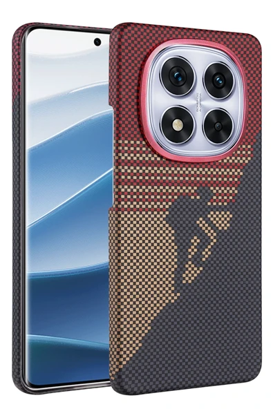 Zipax Xiaomi Redmi Note 14 Pro Plus Kılıf Kevlar Şık Görünüm Magesafe Özellikli Azn-Vga-Mgsf ürün görseli 1