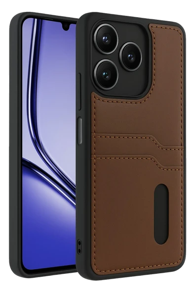 Zipax Realme Note 50 4G Kılıf Kartlıklı Silikon Kapak Azn-Sara ürün görseli 1