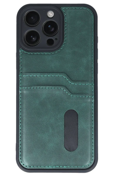 Zipax Apple iPhone 16 Pro Kılıf Kartlıklı Silikon Kapak Azn-Sara ürün görseli 1