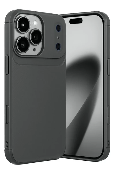 Zipax Apple iPhone 17 Pro Kılıf Karbon Görünümlü Silikon Azn-Carbon ürün görseli 1