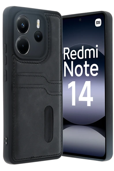 Zipax Xiaomi Redmi Note 14 4G Kılıf Kartlıklı Silikon Kapak Azn-Sara ürün görseli 1