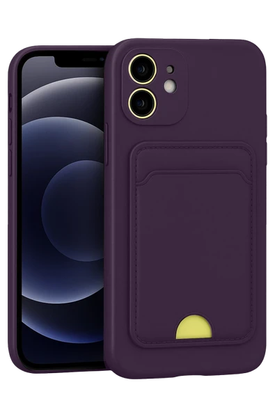 Zipax Apple iPhone 11 Kılıf Kartlıklı Soft Silikon Azn-Kelvin ürün görseli 1