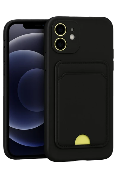 Zipax Apple iPhone 11 Kılıf Kartlıklı Soft Silikon Azn-Kelvin ürün görseli 1