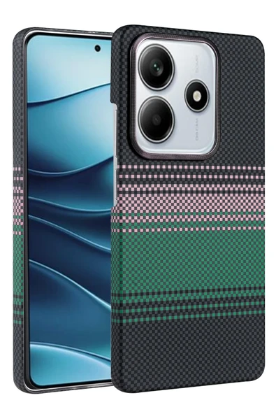 Zipax Xiaomi Redmi Note 14 4G Kılıf Kevlar Şık Görünüm Magesafe Özellikli Azn-Vga-Mgsf ürün görseli 1