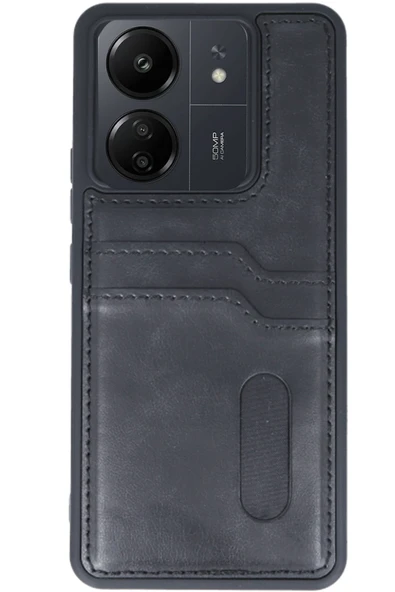 Zipax Xiaomi Redmi 13C Kılıf Kartlıklı Silikon Kapak Azn-Sara ürün görseli 1