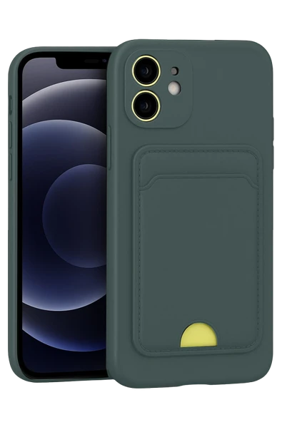 Zipax Apple iPhone 11 Kılıf Kartlıklı Soft Silikon Azn-Kelvin ürün görseli 1