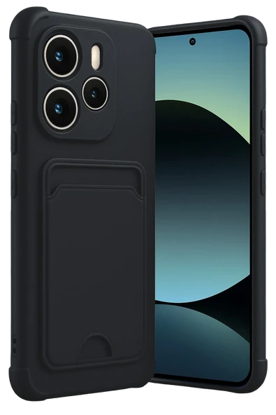 Zipax Xiaomi Redmi Note 14 4G Kılıf Kartlıklı Soft Silikon Azn-Kelvin ürün görseli 1