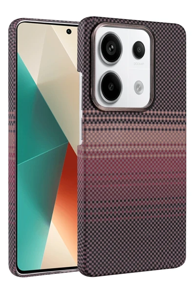 Zipax Xiaomi Redmi Note 13 Pro 4G Kılıf Kevlar Şık Görünüm Magesafe Özellikli Azn-Vga-Mgsf ürün görseli 1