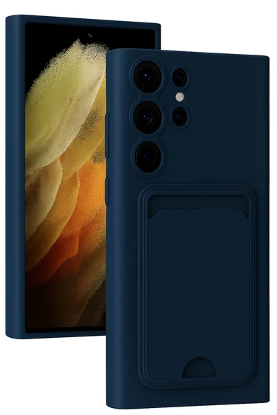 Zipax Samsung Galaxy S24 Ultra Kılıf Kartlıklı Soft Silikon Azn-Kelvin ürün görseli 1