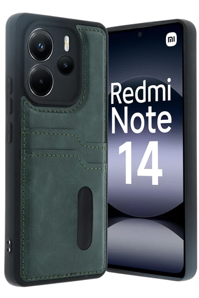 Zipax Xiaomi Redmi Note 14 4G Kılıf Kartlıklı Silikon Kapak Azn-Sara ürün görseli 1