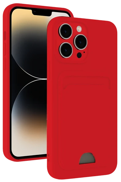 Zipax Apple iPhone 13 Pro Kılıf Kartlıklı Soft Silikon Azn-Kelvin ürün görseli 1
