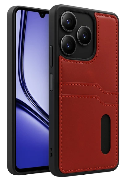 Zipax Realme Note 50 4G Kılıf Kartlıklı Silikon Kapak Azn-Sara ürün görseli 1