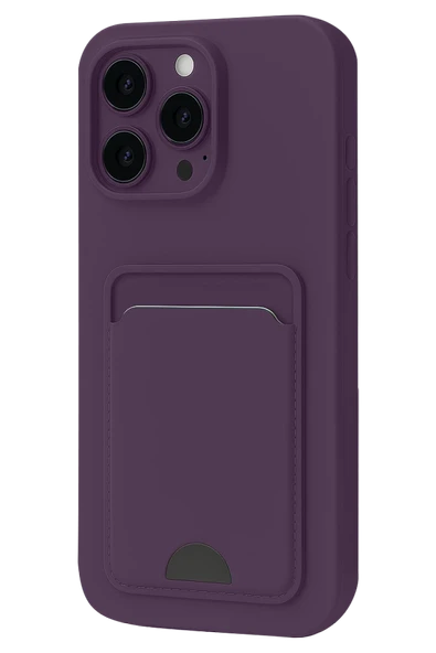 Zipax Apple iPhone 16 Pro Max Kılıf Kartlıklı Soft Silikon Azn-Kelvin ürün görseli 1
