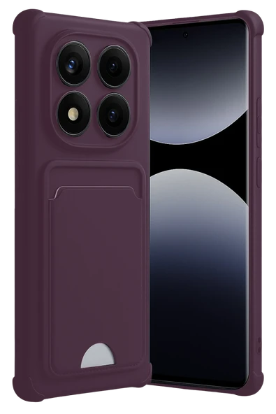 Zipax Xiaomi Redmi Note 14 Pro 5G Kılıf Kartlıklı Soft Silikon Azn-Kelvin ürün görseli 1
