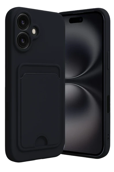 Zipax Apple iPhone 16 Kılıf Kartlıklı Soft Silikon Azn-Kelvin ürün görseli 1