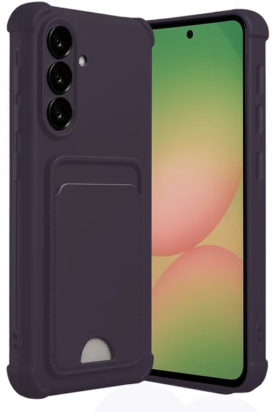 Zipax Samsung Galaxy A56 Kılıf Kartlıklı Soft Silikon Azn-Kelvin ürün görseli 1