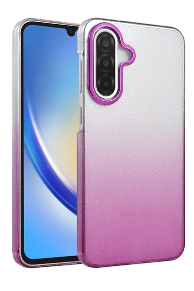 Zipax Samsung Galaxy A36 Kılıf Simli Renk Geçişli Magesafe Kapak Azn-Fiyonk ürün görseli 1