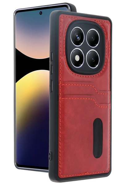 Zipax Xiaomi Redmi Note 14 Pro 5G Kılıf Kartlıklı Silikon Kapak Azn-Sara ürün görseli 1