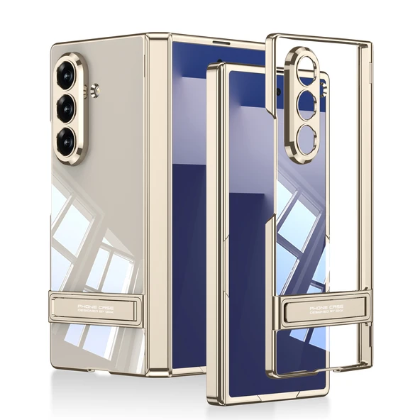 Zipax Samsung ​Galaxy Z Fold 7 Kamera Korumalı Standlı Şeffaf Zr-Lego ürün görseli 1