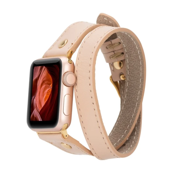 Apple Watch Uyumlu Deri Kordon 42-44-45mm Slim DT GT NU1 ürün görseli 1