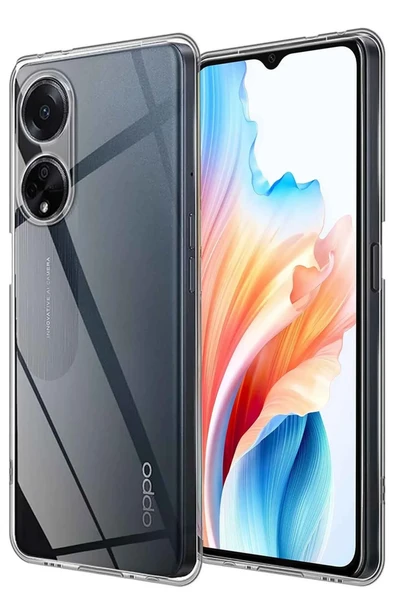 Zipax Oppo A38 Kılıf Şeffaf İnce Silikon Kapak Azn-Lüx ürün görseli 1