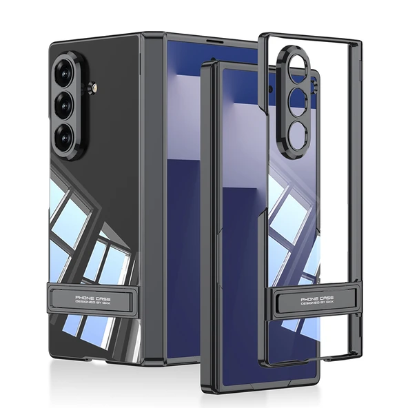 Zipax Samsung ​Galaxy Z Fold 7 Kamera Korumalı Standlı Şeffaf Zr-Lego ürün görseli 1