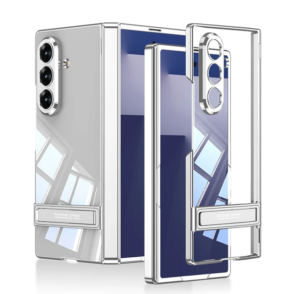 Zipax Samsung ​Galaxy Z Fold 7 Kamera Korumalı Standlı Şeffaf Zr-Lego ürün görseli 1