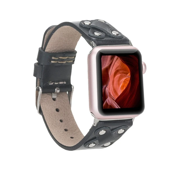 Apple Watch Uyumlu Deri Kordon Cross 42-44-45mm ST RST1 ürün görseli 1