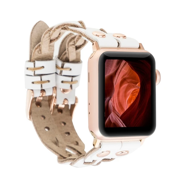 Apple Watch Uyumlu Deri Kordon York Double Tour F3 ürün görseli 1