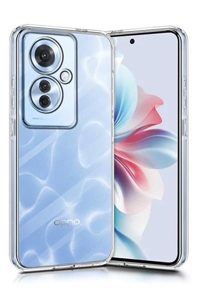 Zipax Oppo Reno 11F Kılıf Şeffaf İnce Silikon Kapak Azn-Lüx ürün görseli 1