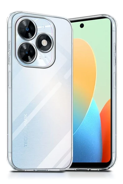 Zipax Tecno Spark Go 2024 Kılıf Şeffaf İnce Silikon Kapak Azn-Lüx ürün görseli 1
