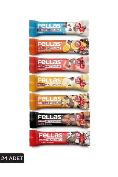 Fellas Yüksek Protein Bar Süper Karma Kutu - 24 Adet ürün görseli 1