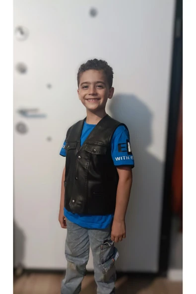 Çocuk yelek deri ürün görseli 1
