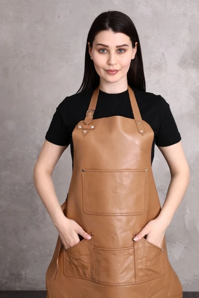 Dana Derisi Önlük Taba Renk ürün görseli 1