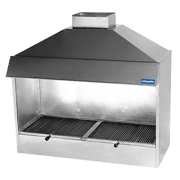 Öztiryakiler 7864.10502.05 Kömürlü Izgara, Davlumbazlı 100x50 Cm ürün görseli 1