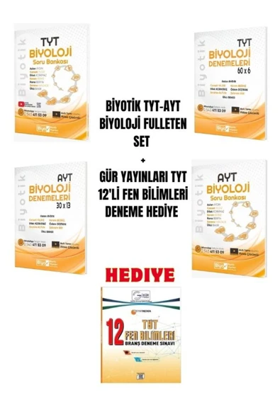 BİYOTİK TYT-AYT BİYOLOJİ FULLETEN SET ürün görseli 1