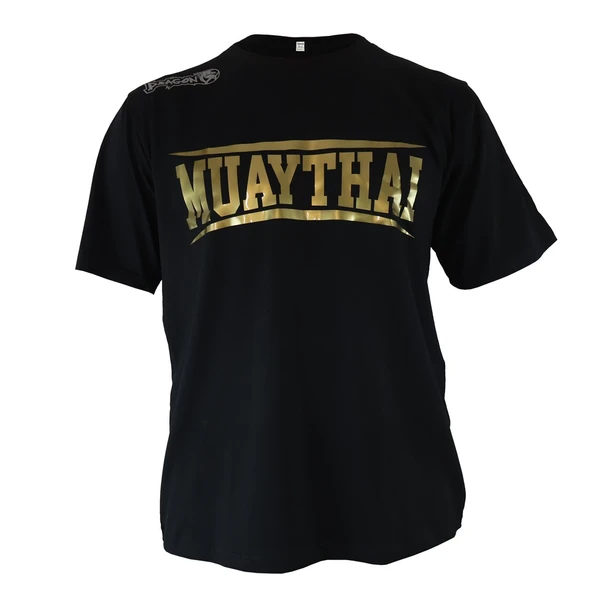 DragonDo TX8522 Muaythai Tişört Gold Baskılı Muay Thai Tişört ürün görseli 1