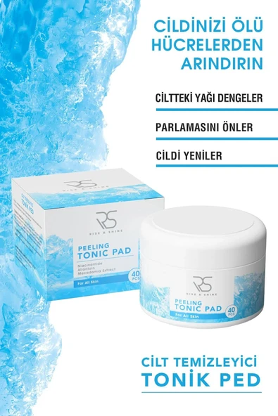 RİSE & SHİNE Peeling Tonic Pad - 40 Adet ürün görseli 1