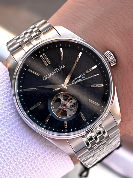 Quantum Otomatik Mekanizma Sapphire Cizilmez Cam Çelik Kordon 10 Atm Erkek Kol Saat EMG.1207.350 ürün görseli 1