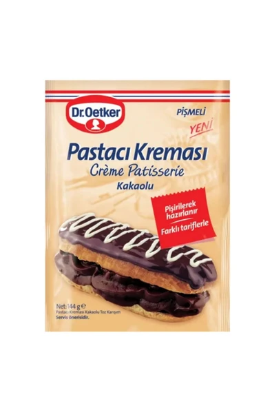 Dr. Oetker Dr.Oetker Pastacı Kreması Pişmeli Kakaolu 144 g ürün görseli 1