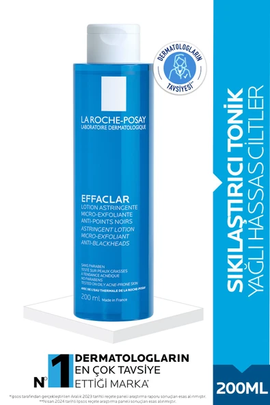 LA ROCHE POSAY Effaclar Yağlı,Akne/Sivilceye Eğilimli Ciltler İçin Salisilik Asit İçeren Tonik 200ml ürün görseli 1