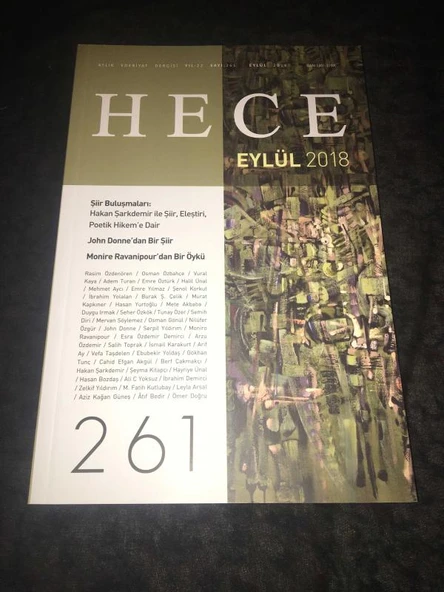 HECE Eylül 2018 Sayı 261 Monire Ravanipour'dan Bir Öykü (Sahafiye Kitap) ürün görseli 1