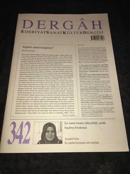 DERGAH Dergisi Ağustos 2018 Sayı 342 (Sahafiye Kitap) ürün görseli 1