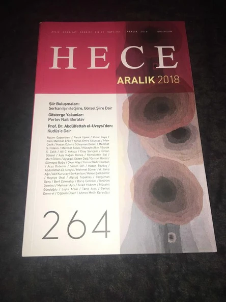 HECE Aralık 2018 Sayı 264 Prof.Dr. Abdülfettah el-Uveysi'den KUDÜS'E DAİR (Sahafiye Kitap) ürün görseli 1