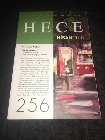 HECE Nisan 2018 Sayı 256 İRLANDA'DAN ALTI ŞAİR (Sahafiye Kitap) ürün görseli 1