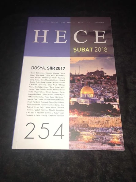 HECE Şubat 2018 Sayı 254 Dosya ŞİİR 2017 (Sahafiye Kitap) ürün görseli 1