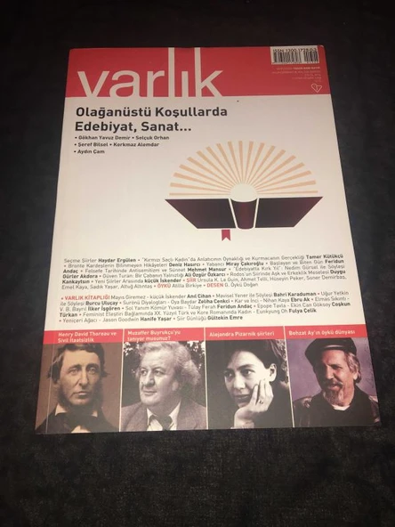 VARLIK Dergisi Eylül 2016 Sayı 1308 OLAĞANÜSTÜ KOŞULLARDA EDEBİYAT VE SANAT (Sahafiye Kitap) ürün görseli 1